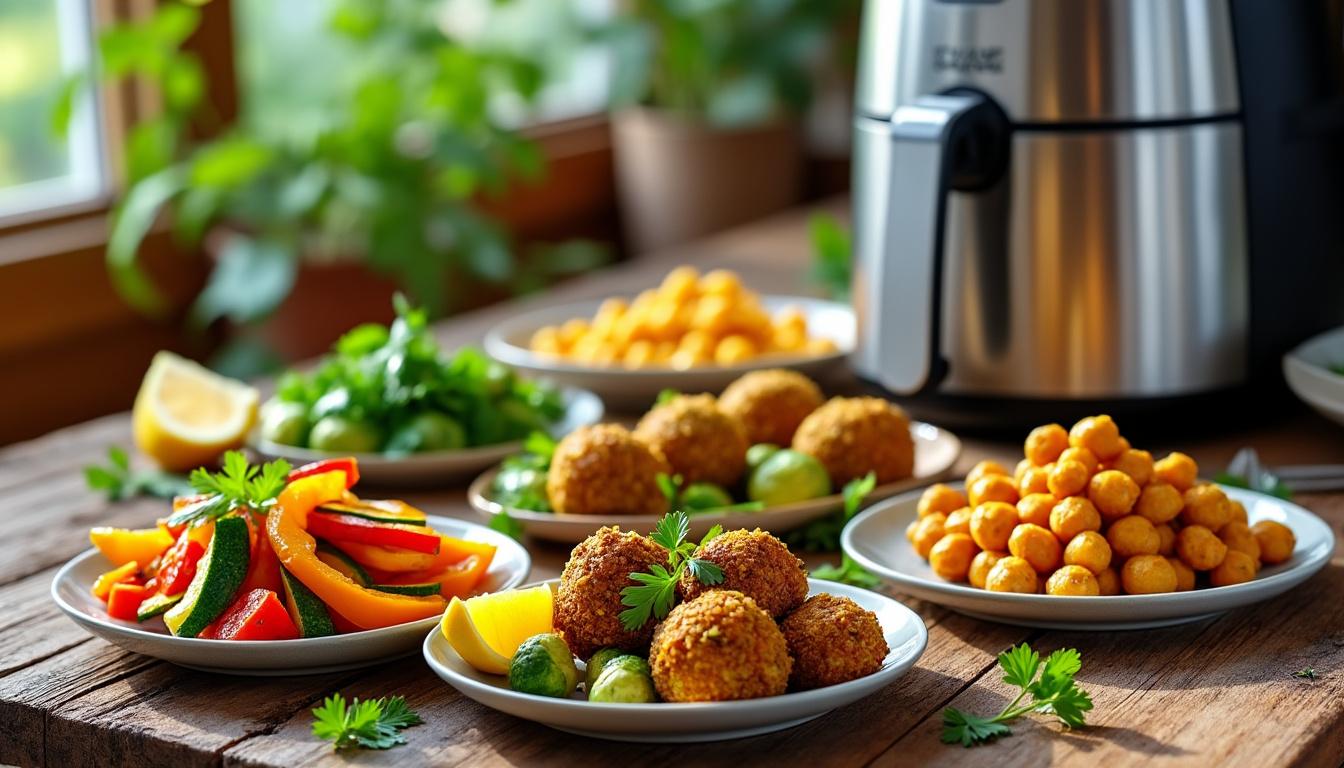 explore delicious and easy vegetarian air fryer recipes for quick, healthy, and flavorful meals perfect for any day.