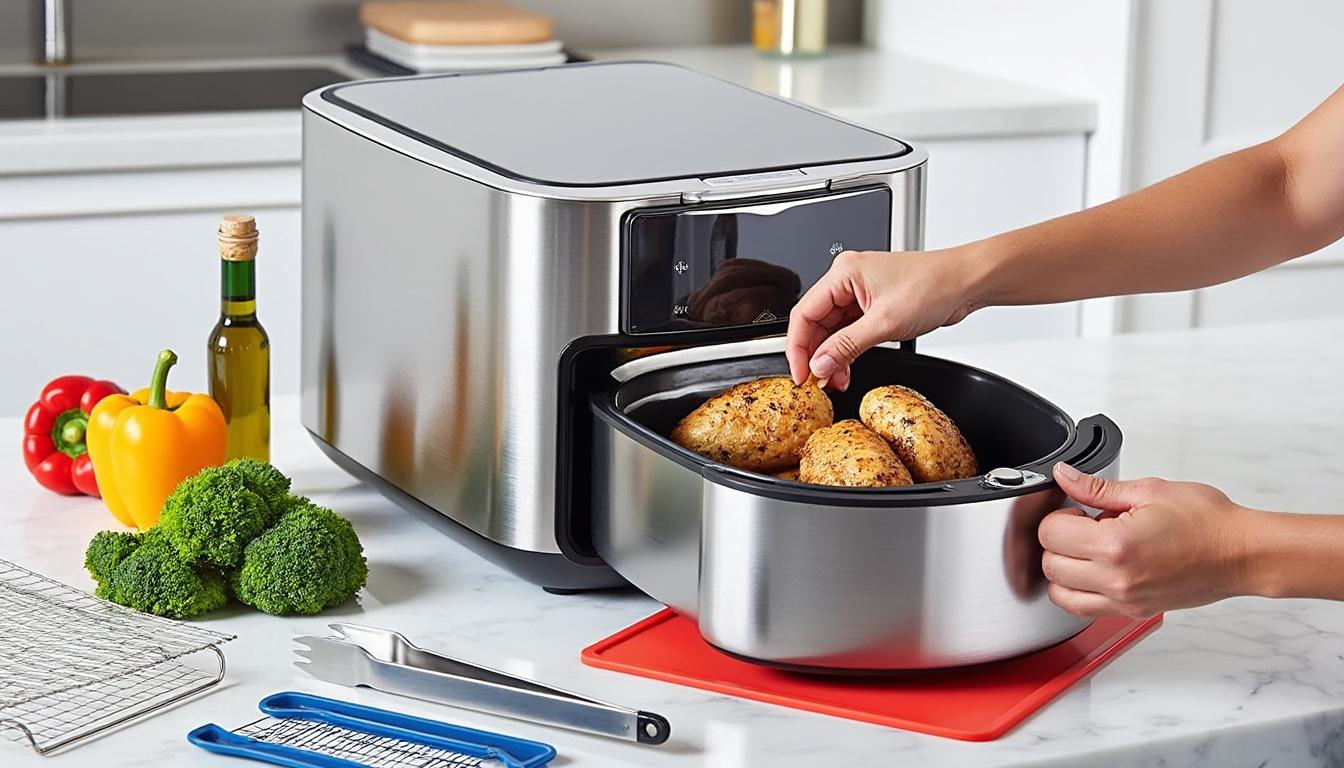 discover how to use air fryer accessories effectively to enhance your cooking results and create delicious, crispy meals every time.