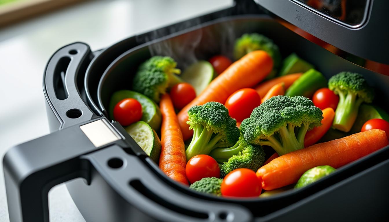 discover the ideal air frying times for vegetables to achieve perfect texture and flavor every time. learn tips for crispy, delicious results.