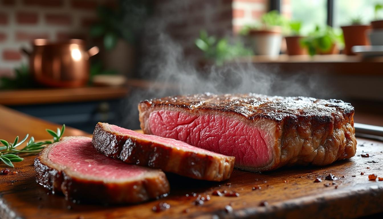 learn step-by-step tips and tricks to cook the perfect air fryer steak every time with our easy-to-follow guide.