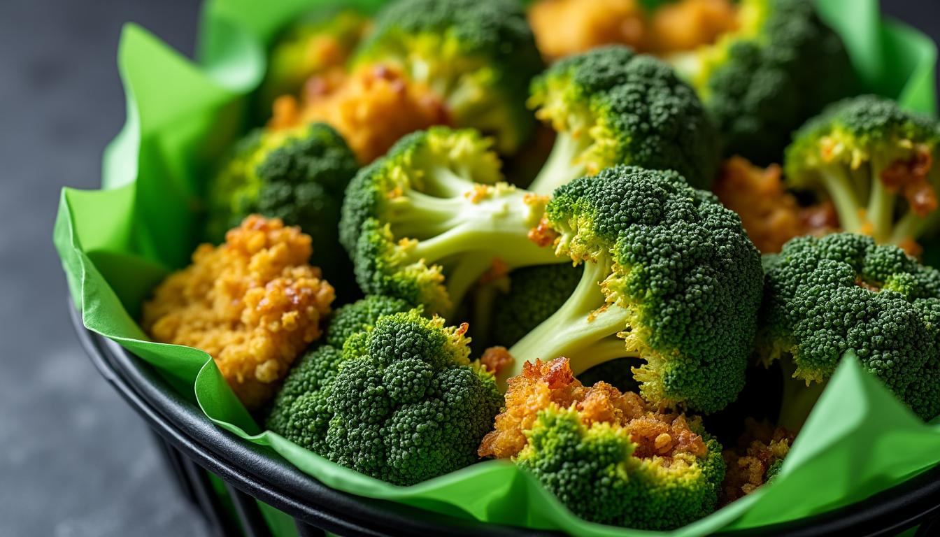 discover how to make crispy and healthy air fryer broccoli at home with this easy step-by-step recipe for a delicious and nutritious snack or side dish.
