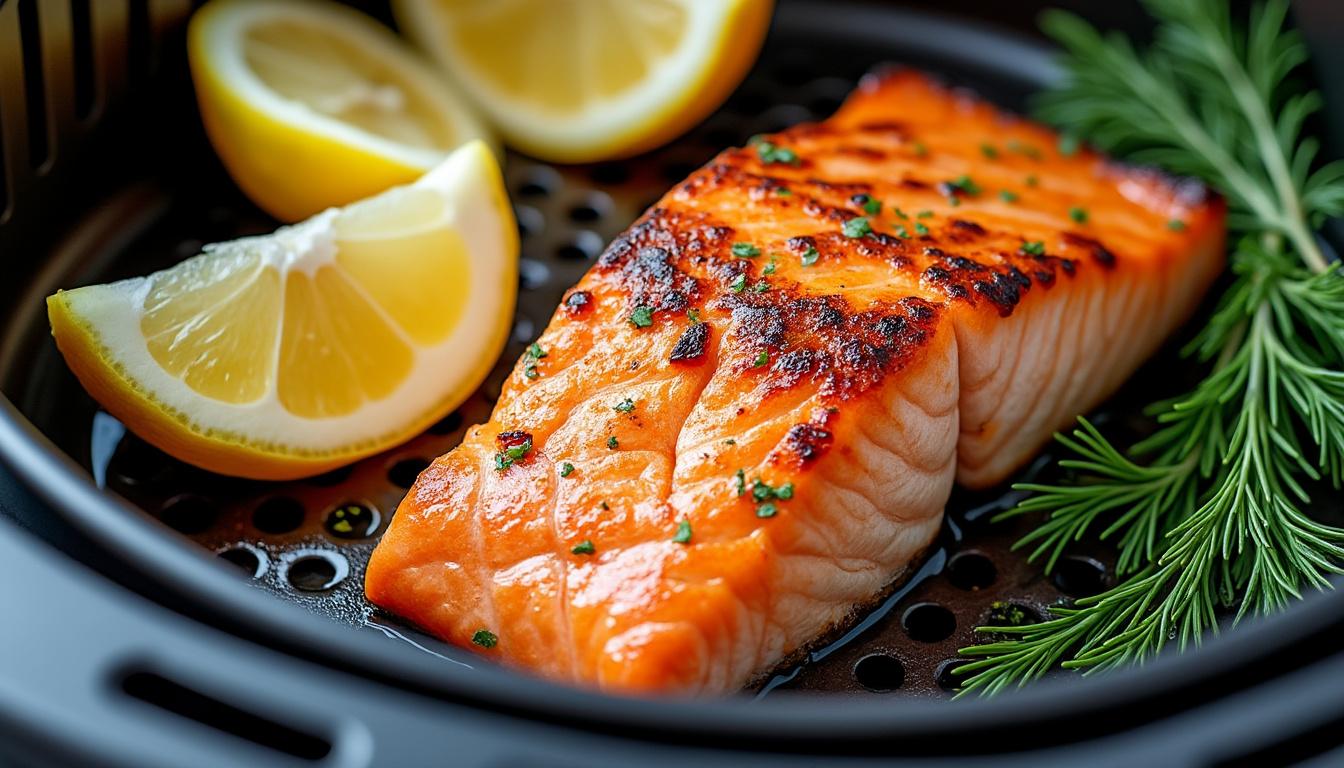 learn the perfect timing to cook salmon in an air fryer for delicious, tender, and flaky results every time.